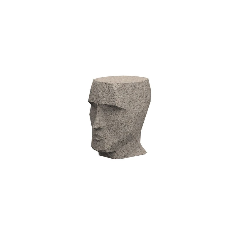 Tabouret design in & out ADAN granit crème