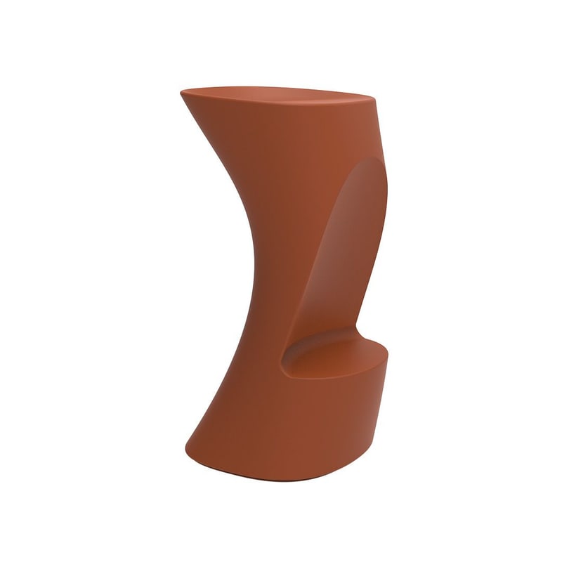 Tabouret haut design in & out NOMA - argile
