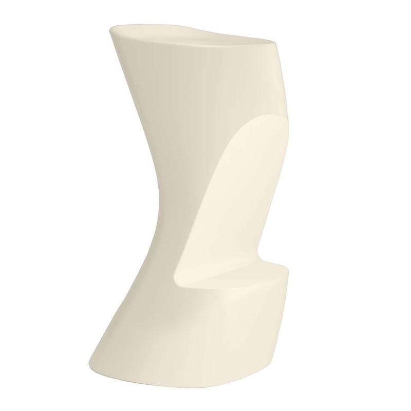 Tabouret haut design in & out NOMA - crème