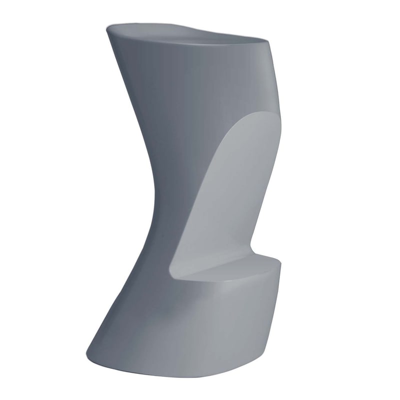 Tabouret haut design in & out NOMA - gris