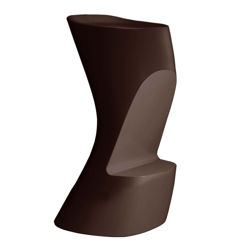 Tabouret haut design in & out NOMA - marron