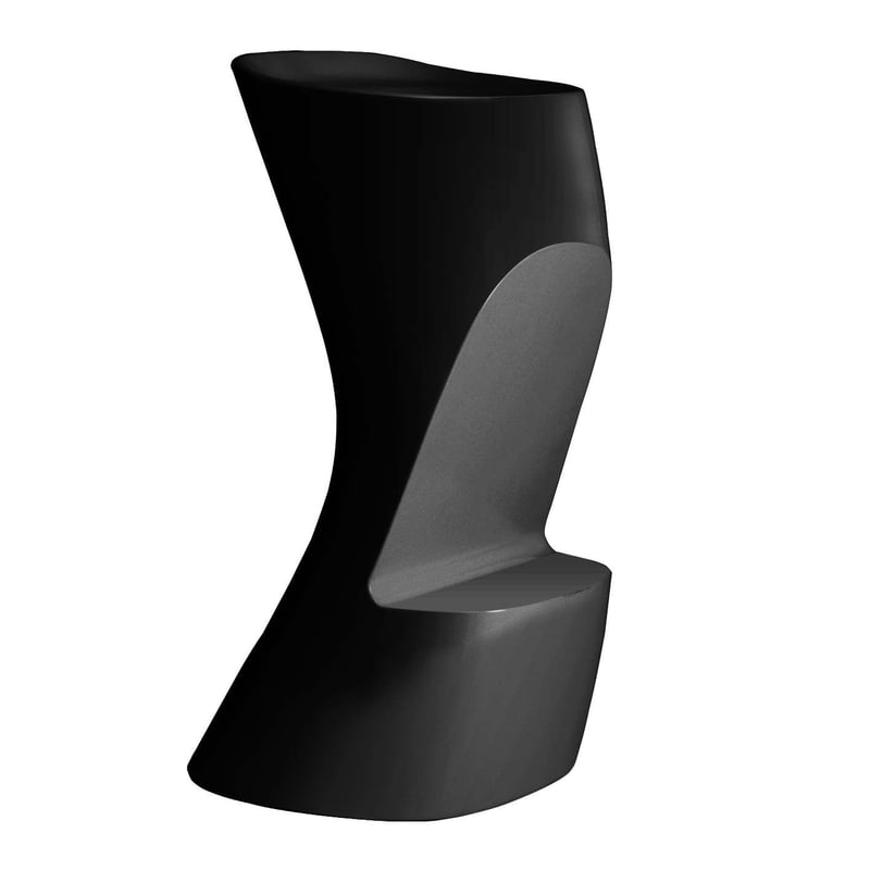 Tabouret haut design in & out NOMA - noir