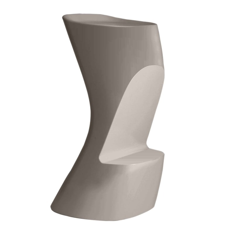 Tabouret haut design in & out NOMA - tortora