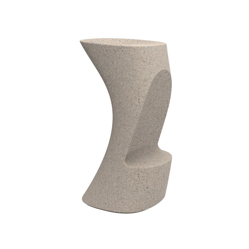 Tabouret haut in & out NOMA - granit crème