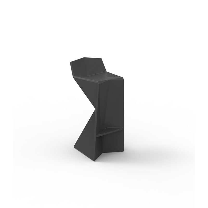 Tabouret haut in & out VERTEX - anthracite