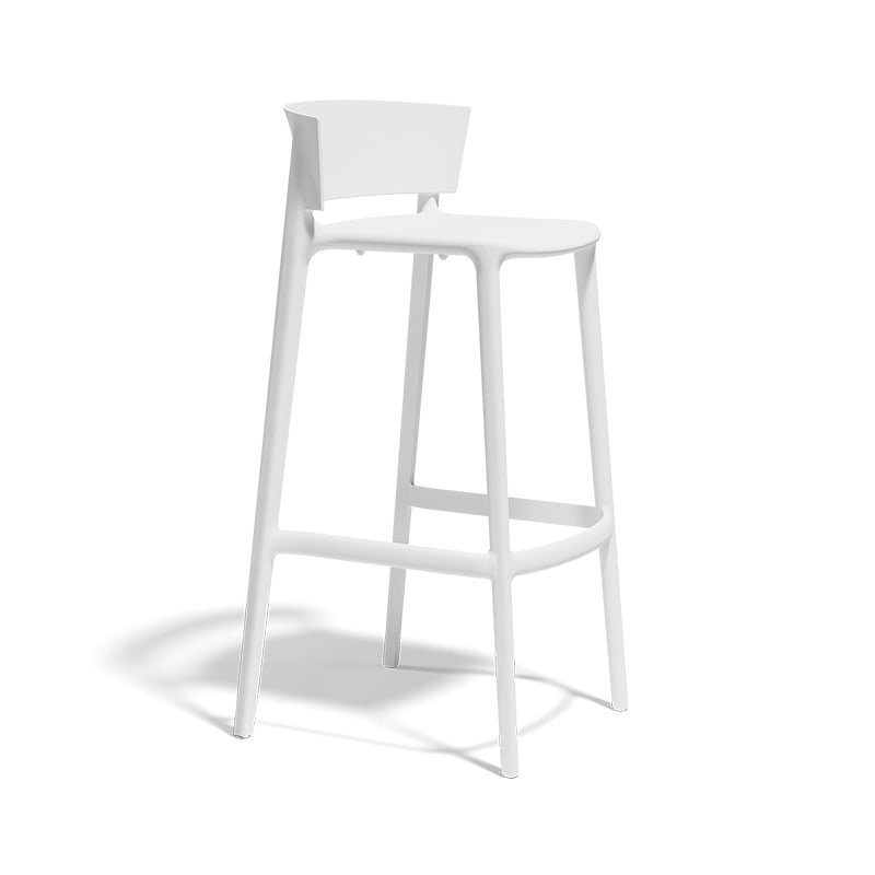 Tabouret in & out H85 AFRICA - blanc