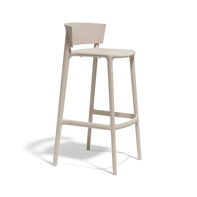 Tabouret in & out H85 AFRICA - écru
