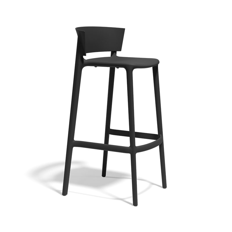 Tabouret in & out H85 AFRICA - noir