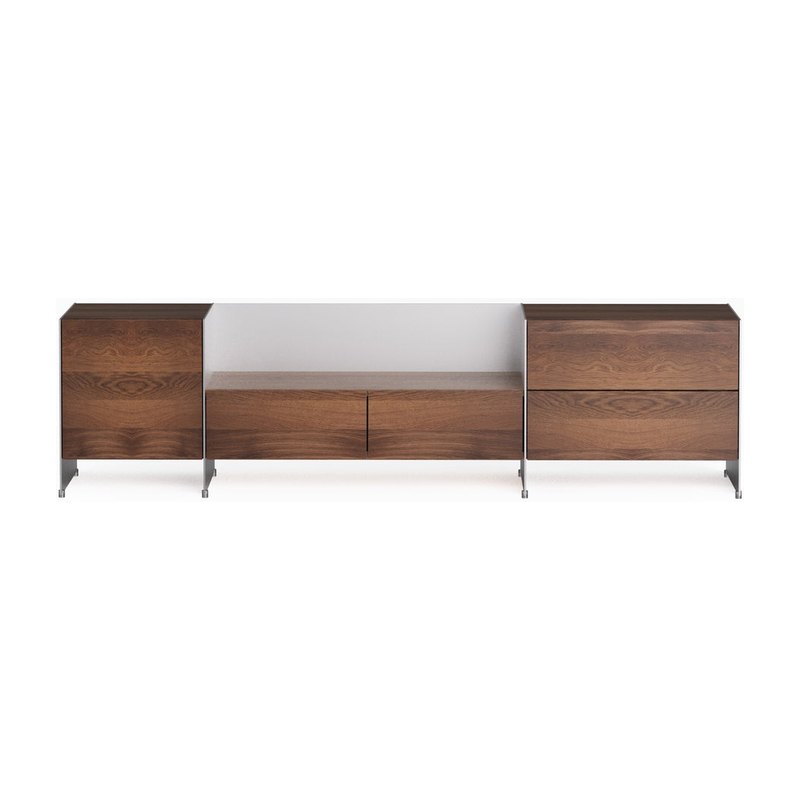 Armoire ALOOX Set 3 - chêne foncé