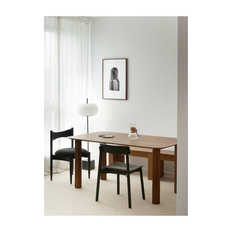 Table FILAR 160 - chêne foncé