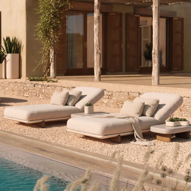 Transat tapissé design MILOS