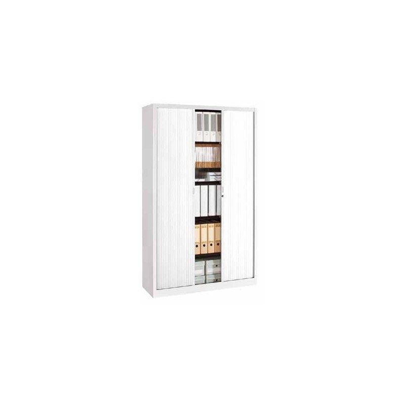 Armoire à rideaux L 120 × H 198 cm (4 tablettes)