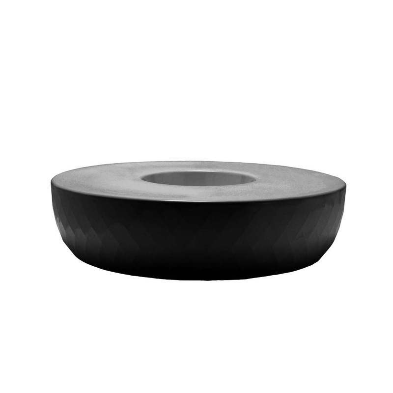 Banc îlot jardinière VASES ISLAND Ø 178 cm - anthracite 2006