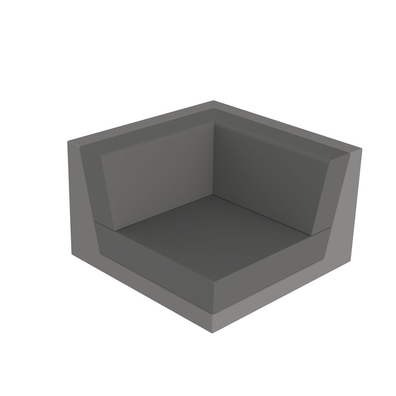 Module avec accoudoir droit de canapé PIXEL - anthracite 2006