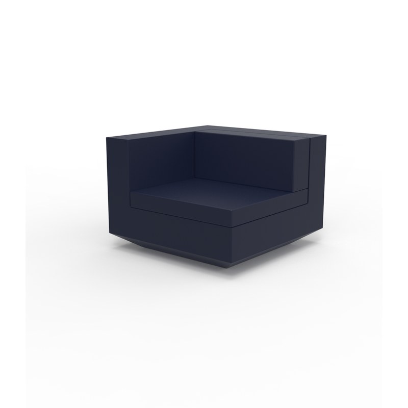 Module avec accoudoir droit de canapé VELA - bleu 2018