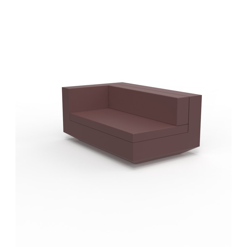 Module avec accoudoir droit XL de canapé VELA de VONDOM
