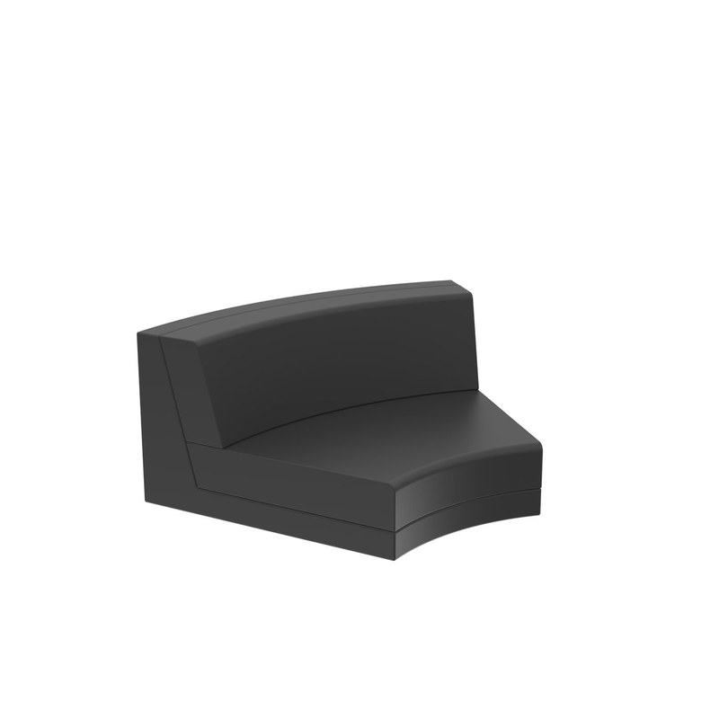 Module d'angle arrondi 45° de canapé PIXEL - anthracite 2006