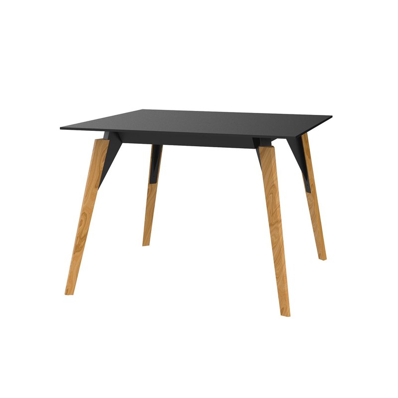 Table FAZ WOOD 100 x 100 cm - noir
