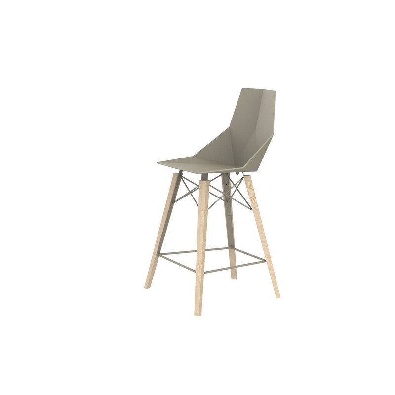 Tabouret FAZ WOOD H 102 cm - ecru